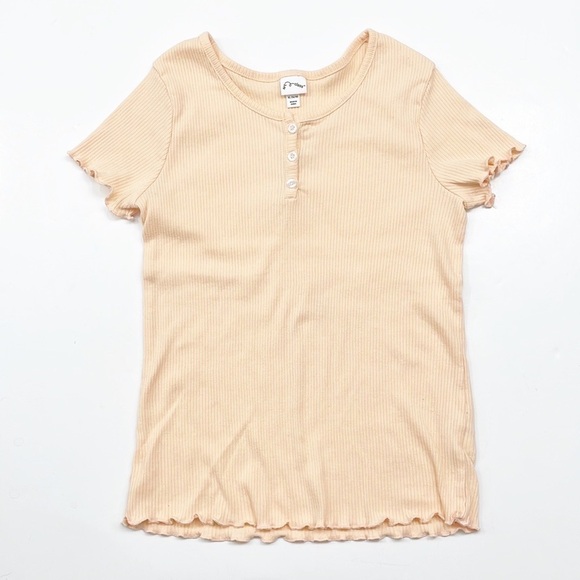Art Class girls peach ribbed top - Picture 1 of 4